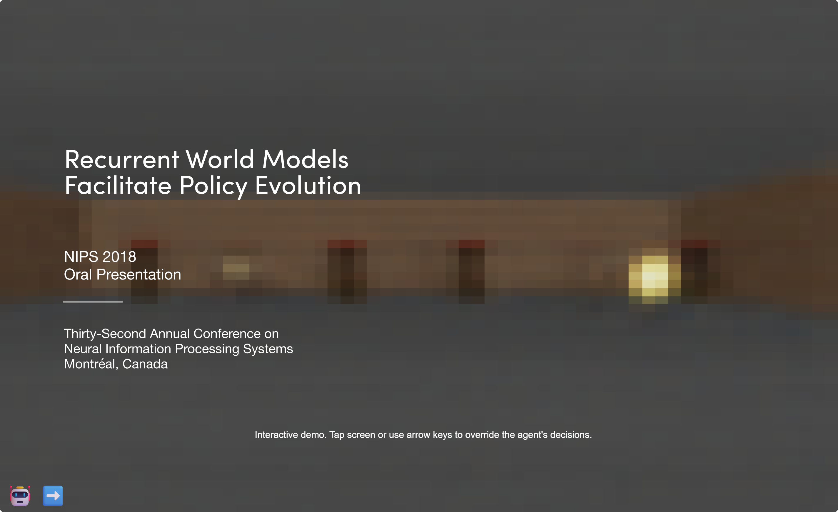 World Model 开山之作